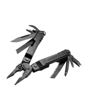 Pince Leatherman Super Tool 300M noire – multitool tactique avec 20 fonctions pour tireurs et forces d’intervention.