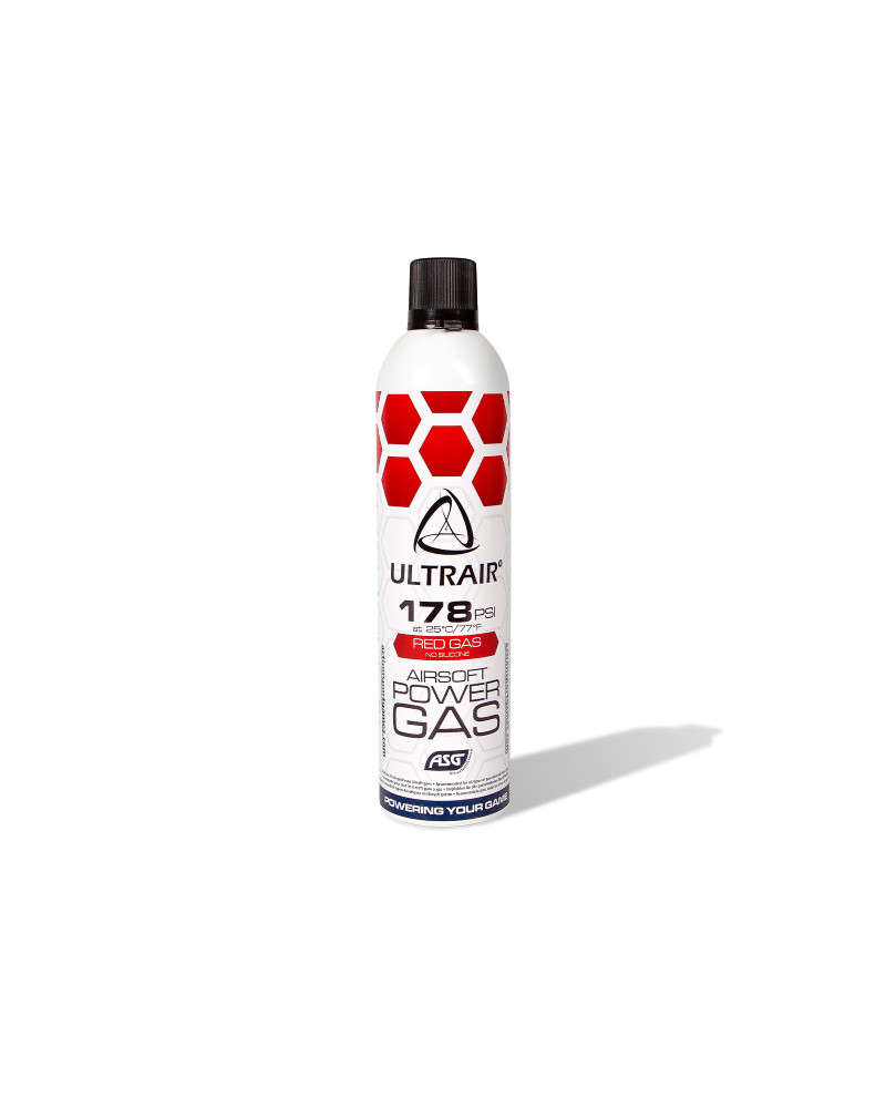 Bouteille de Gaz ULTRAIR 178 PSI 570ml - ASG, idéale pour les répliques d’airsoft nécessitant une propulsion fiable.