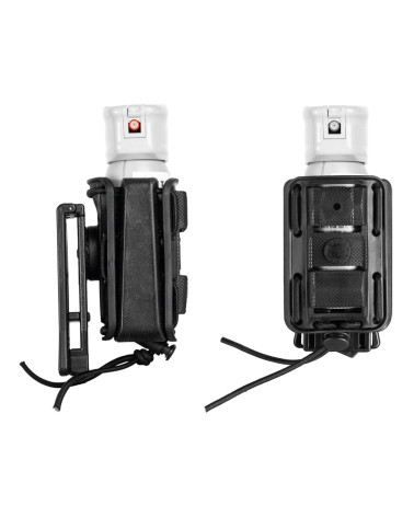Porte-aérosol Vega Holster Bungy 8BL18 noir, compatible 50, 75 et 100 ml