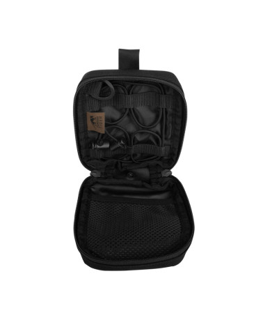 TT Tac Pouch Medic Noir - Pochette médicale tactique avec fixation MOLLE et ouverture rapide.