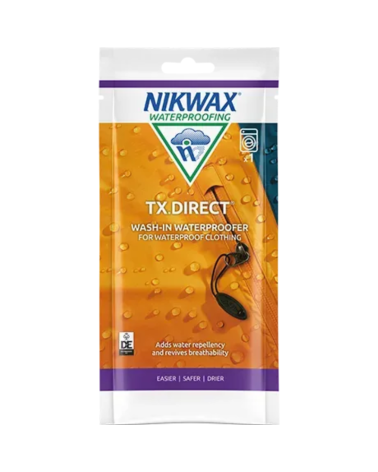 Bouteille de Nikwax TX Direct Wash-In 100ml – traitement imperméabilisant pour vêtements techniques