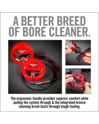 Kit Bore Boss 17HMR de Real Avid avec câble, brosse et étui rigide