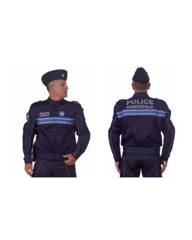 Blouson moto été Police Municipale Le Protecteur avec marquages haute visibilité