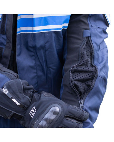 Blouson moto hiver Police Municipale Le Protecteur avec marquage et bandes réfléchissantes