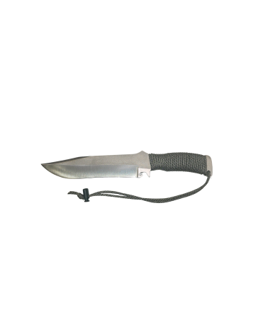 Couteau TX Bowie Urban Camo Wildsteer avec lame brossée et paracorde camouflage en profil bowie
