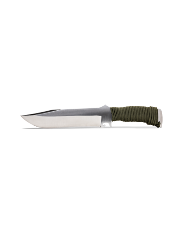 Couteau TX Bowie Wildsteer avec lame brossée et manche tactique kaki