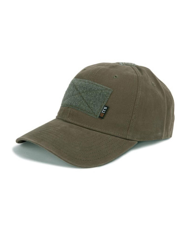 Casquette Flag Bearer Ranger Green 5.11 Tactical avec drapeau américain brodé et ajustement velcro