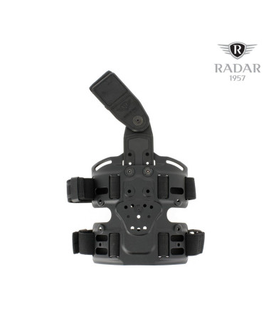 Plaque de cuisse Twist-3 Radar 1957 avec fixation rotative pour holster