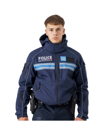 Veste Softshell IRON pour Police Municipale par DMB Uniform – Protection, technicité et confort