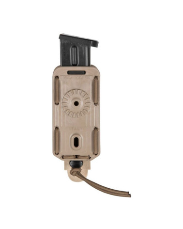 Porte-chargeur simple tan Vega Holster 8BL01 avec fixation MOLLE et maintien BUNGY