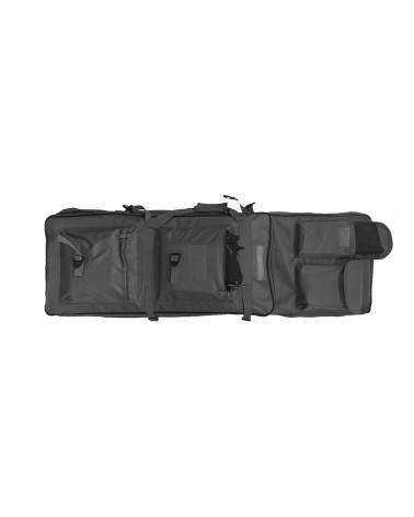 Housse noire Tactical Ops 100 cm pour réplique ou fusil d’assaut avec poches extérieures