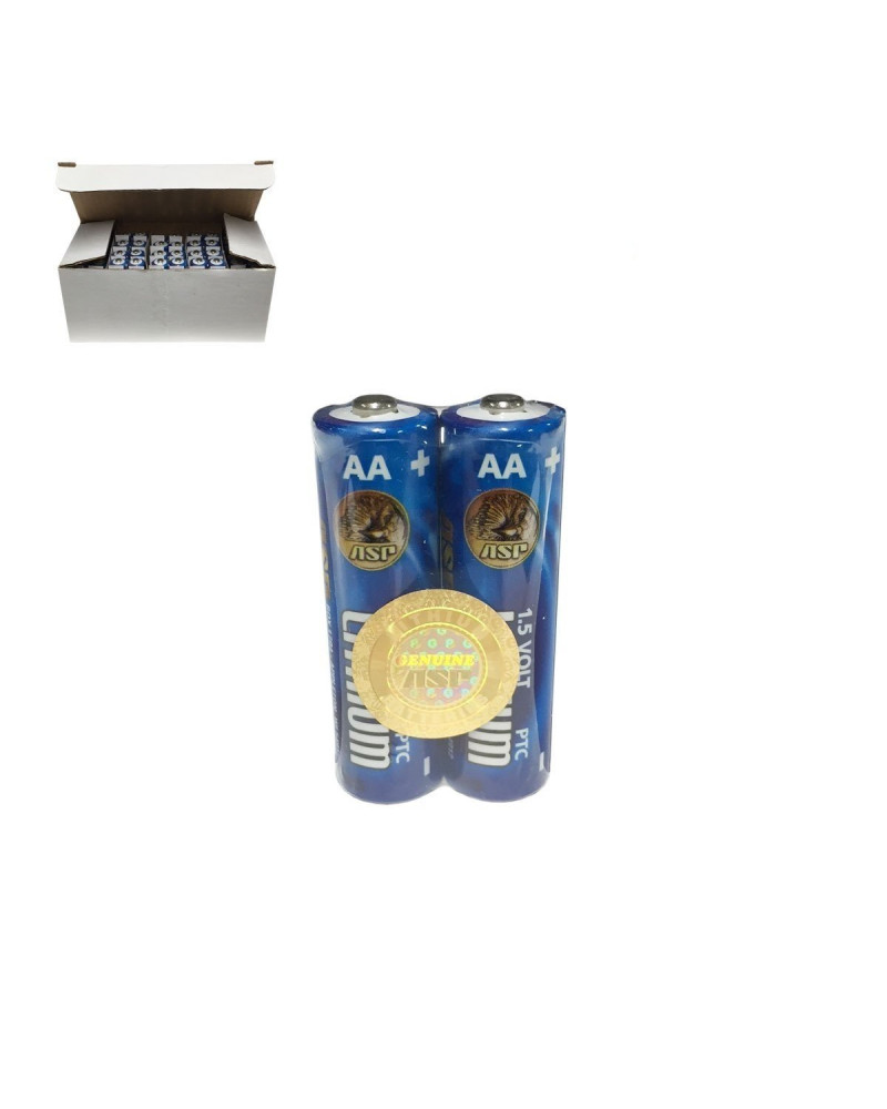 Lot de 2 piles lithium AA ASP pour lampes tactiques et équipements professionnels