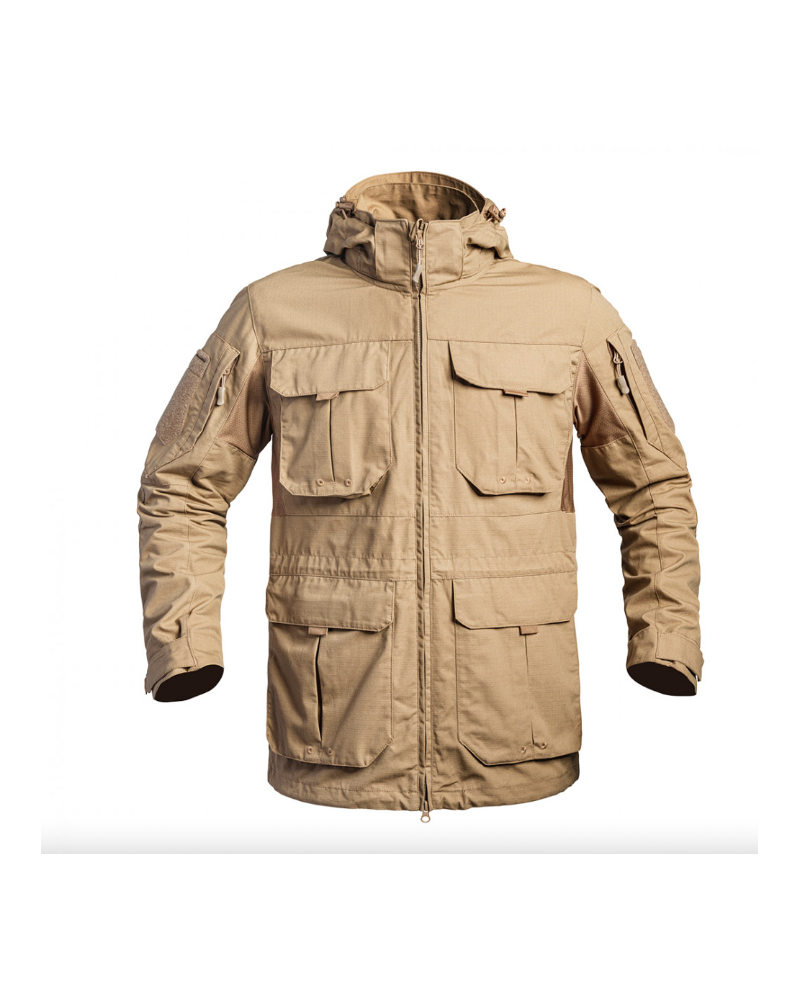 VESTE LONGUE DE COMBAT FIGHTER TAN