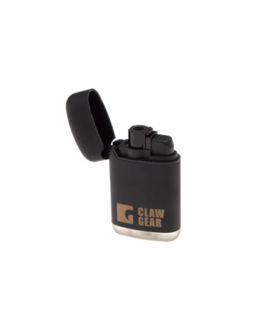 Briquet Storm Noir Clawgear – Résistant au vent et aux conditions extrêmes.