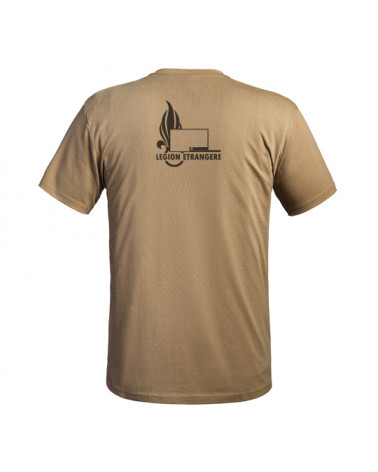 T-shirt Strong Tan Légion Étrangère - A10 Equipment, un choix idéal alliant confort et performance pour les missions tactiques.