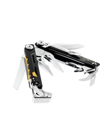 Pince multifonction Leatherman Signal Stainless : 19 outils en acier inox pour la survie et les aventures outdoor.